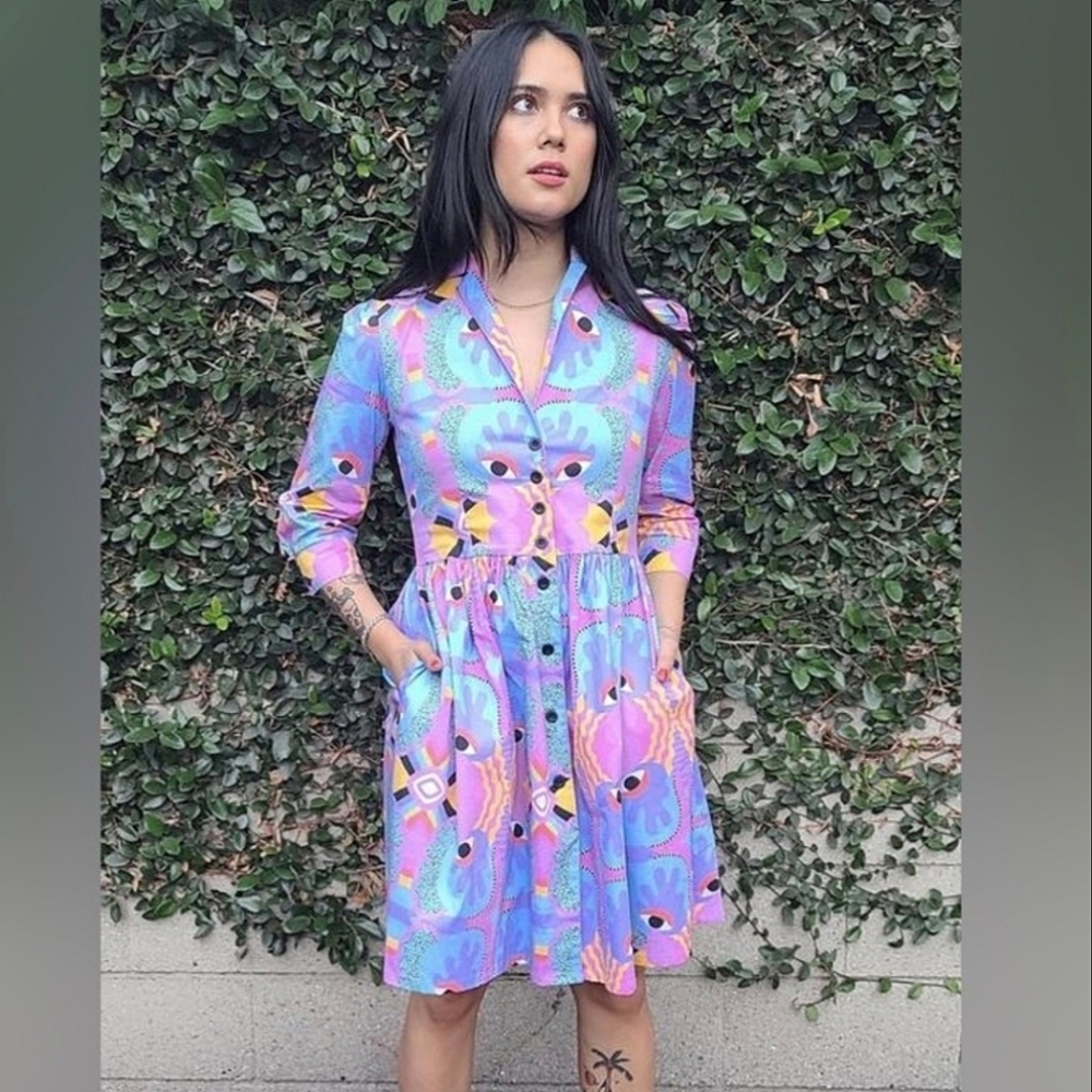 Nooworks Colorful Patterned Midi Dress